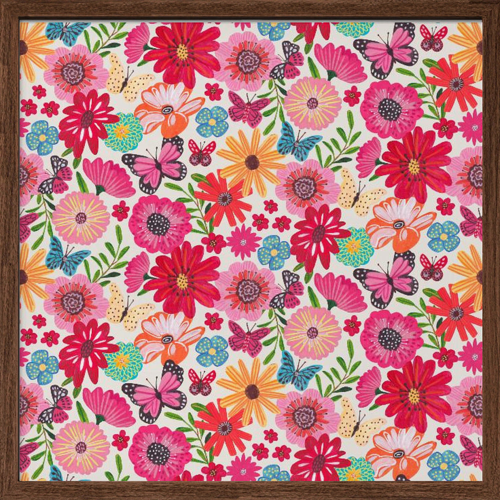 Bright floral Poster